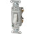 20 Amp Hubbell Side & Back Wired Toggle Switch - Single Pole - White