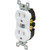 15 Amp Industrial Duty Receptacle - Ivory