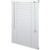 23x60" White 1" Aluminum Horizontal Blind
