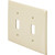 Double Toggle Wall Plate White Package Of 10