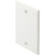 Jumbo Single Gang Blank Wall Plate - Ivory - Package Of 10