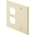 Double Combo Wall Plate- Ivory