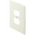 Jumbo Single Duplex Receptacle Wall Plate - White - Package Of 20