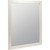 26x30" White Framed Mirror