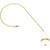 Pull Chain Brass 12" White and Brass Pack of 4