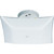 2 Light Flush Mount Fixture White Opal Glass 12"
