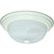 26 Watt Fluorecent Ceiling Fixture White Alabaster-Style Glass 11" Diameter