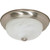 26 Watt Fluorescent Ceiling Fixture Brushed Nickel Alabaster Glass 11" Diameter