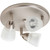 Light Flush Mount Fixture Brushed Nickel Frosted Glass 9-1/2"