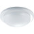 Light Flush Mount Fixture White Frosted Glass 14-1/4"