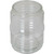 Clear Jelly Jar Acrylic 4-1/2H 3-1/4" Fitter