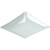 Opal Square Glass 12" Pack of 4