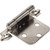 1-1/2" Self-Closing Exposed Cabinet Hinge Satin Nickel Package of 2
