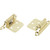 1-1/2" Self-Closing Exposed Overlay Cabinet Hinge Polished Brass Package of 50