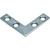 1-1/2" Zinc Flat Corner Iron Package Of 10