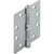 4-1/2" Commercial Ball Bearing Door Hinge Satin Chrome, Steel Material, Pkg/3
