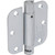 3-1/2" Residential Adjustable Spring Door Hinge Satin Chrome Package of 2