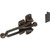 2-1/16" Cast Brass Door Slide Security Lock Dark Bronze