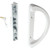 3-15/16" Sliding Glass Door Handle White