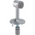 Cast Brass Commercial Floor Door Stop 3-1/4" Satin Chrome