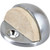 Cast Brass Floor Door Stop 5/32" Lip Satin Chrome