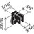 3/8" Black Spiral Balance Clip Package of 6