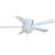 Seasons 52" Hugger-Mount Ceiling Fan White Bowl Light Kit