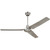 56" Industurial Ceiling Fan Brushed Nickel Includes Wall Mount Control