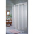 Hookless Textured Box Print Shower Curtain 71 x 77" White Package Of 12