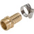 Hose Repair Coupling Male 5/8" Brass