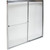 MAAX By-Pass Tub Door Rain Textured Glass Deluxe 57-3/8H x 57 To 59"W
