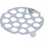 Tub Drain Strainer Flat Hole Pattern 1-5/8" Stainless Steel Package of 10