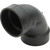 ABS DWV Schedule 40 1/4 Bend Elbow 2"