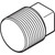 3/8" Galvanized Plug