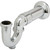 Brass Tubular P-Trap W/ Cleanout 1-1/2" x 1-1/4" And 1-1/2" For PVC