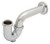 Brass Tubular P-Trap W/ Cleanout 1-1/2" x 1-1/4" And 1-1/2" Semi-Cast Brass