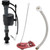 Fluidmaster Value Pack 400A Fill Valve, Red Flapper and 12" Supply Line