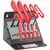 Eklind 10-Piece 6" T-Handle Hex Wrenches