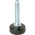 Shepherd 1" Diameter Round Leveler With Black Nylon Base Glide Package Of 4