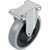 Shepherd 6" Rubber Gray Non-Marking Wheel Rigid Caster