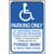 18 x 12" Aluminum "Handicapped Parking Only" Sign