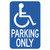18 X 12" Aluminum "Handicapped Parking" Sign