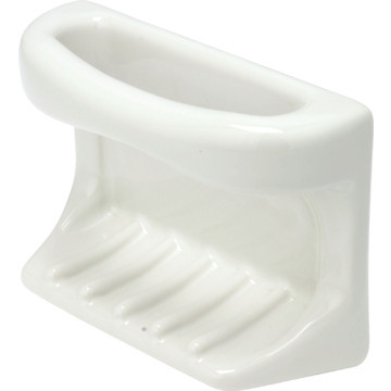 Lenape Bone Ceramic Wall Mount Soap Dish - 4 in x 6 in