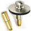 Watco® Bathtub Drain Stopper Push-Pull 3/8 or 5/16 Threaded Pin Brushed Nickel Finish