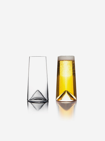 350ml handblown square shaped drinking glasses