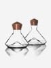 Noix Decanter Stopper. Picture shows  Monti-Mini Decanter and Monti-Decanter with a stopper on top of each decanter. Noix Decanter Stopper. Picture shows  Monti-Mini Decanter and Monti-Decanter with a stopper on top of each decanter.