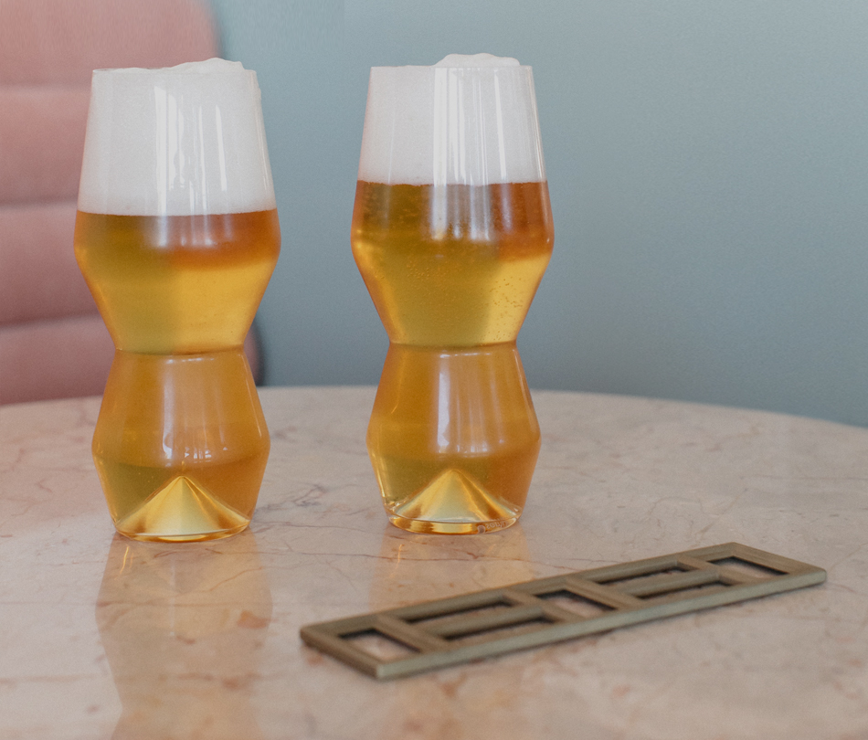 Sempli Glass Monti-Birra Beer Glasses Set of 2