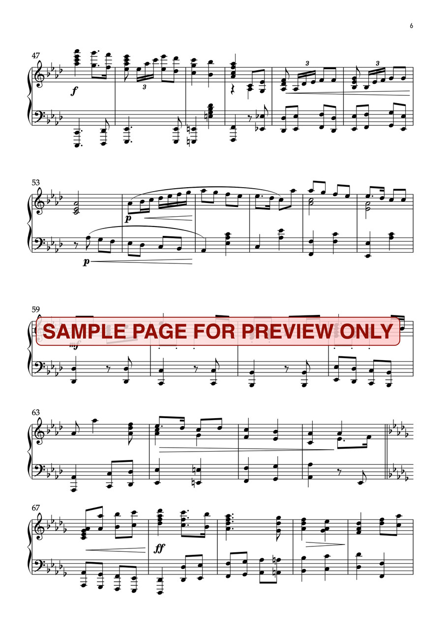 Magical Piano The World's Number One Oden Store Sheet Music (Piano Solo)  in G Major - Download & Print - SKU: MN0239589