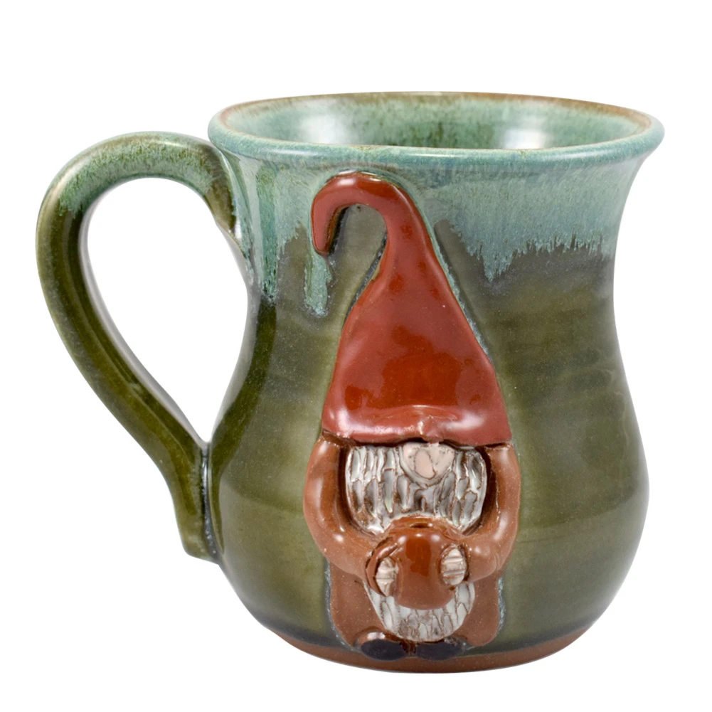 Java Gnome Sculpted Stoneware Coffee Mug
