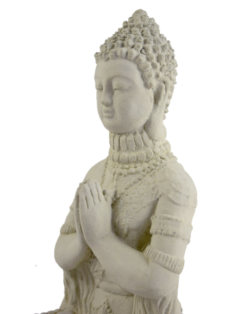 Ornamental Praying Buddha Concrete Garden Statue